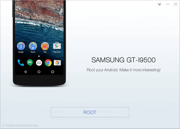 Root Samsung galaxy s4 gt-i9500 with KingoRoot, the best one-click Android root tool.
